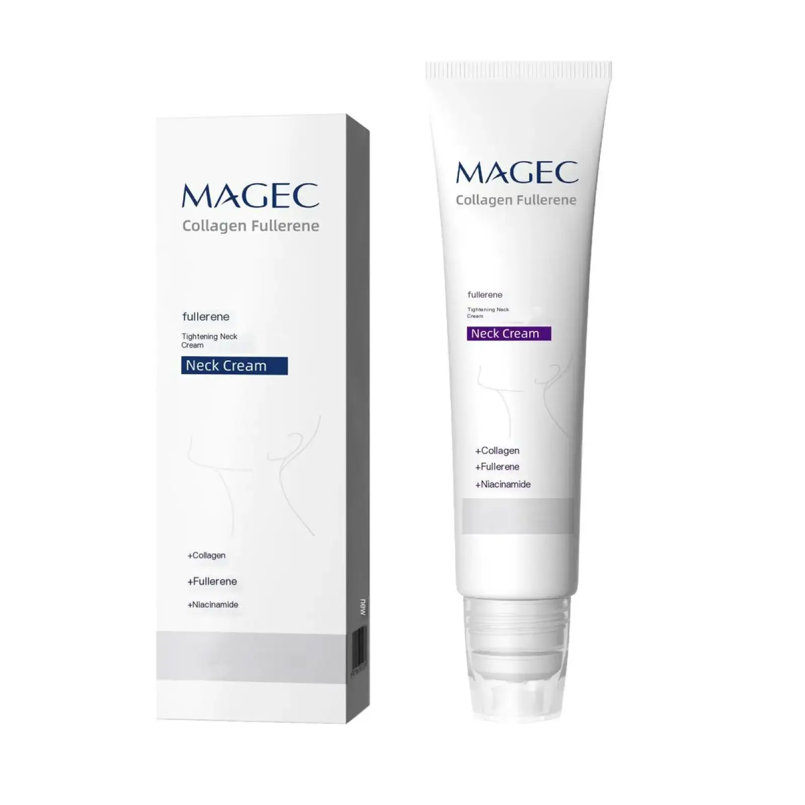 Reduces Wrinkles and Double Chin,Five Rollers for All Around Massage,Collagen Neck Cream,Relieves Edema,Suitable for Wrinkled Skin,with Hyaluronic Acid,VitaminC+E ，Body Care，Perfect Mother’s Day gift