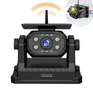 VOONOA Magnetic Wireless Backup Camera, Add-on or Replacement Camera for VOONOA VN003 Only, 9600mAh Rechargeable Battery Solar Back up Camera for Car RV Truck Trailer
