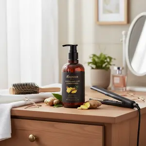 Ginger Conditioner-Strengthen and thicken hair/reduce breakage and shedding/Hyaluronic acid 300ML Haircare Shampoo Cleansing Cleanser  #shampoo hair growth