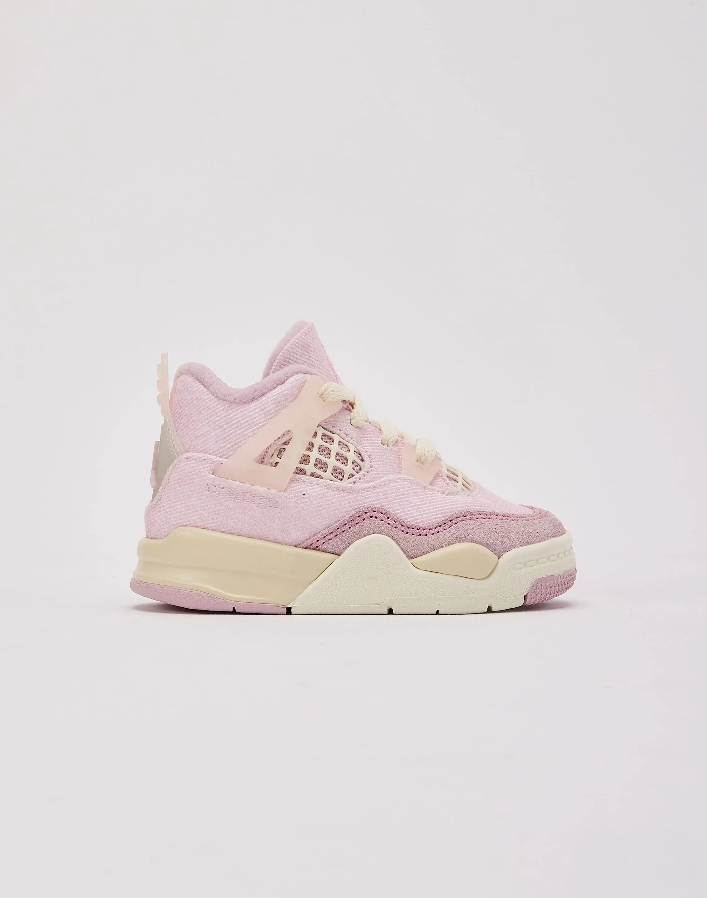 Kids Jordan Air Jordan 4 Retro 'Pearl Pink And Iced Carmine' Toddler
