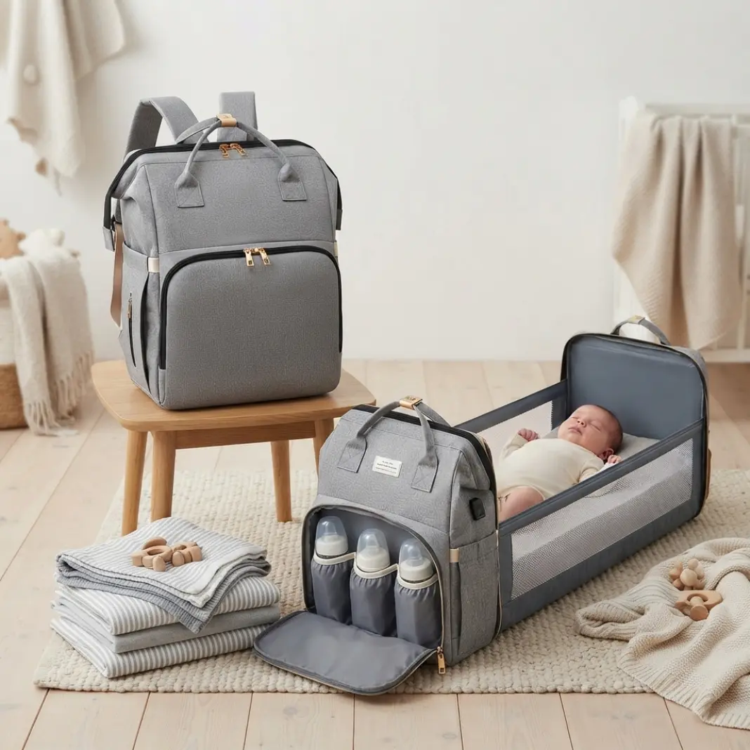 Black Waterproof Modern Baby Diaper Bag Backpack with Zip, Portable Changing Station, Large Capacity, Insulated Bottle Pockets, USB Charging Port, Laptop Compartment, Stroller Straps, Work & Travel Business Maternity Organizer for Parents, Oxford, Casual,