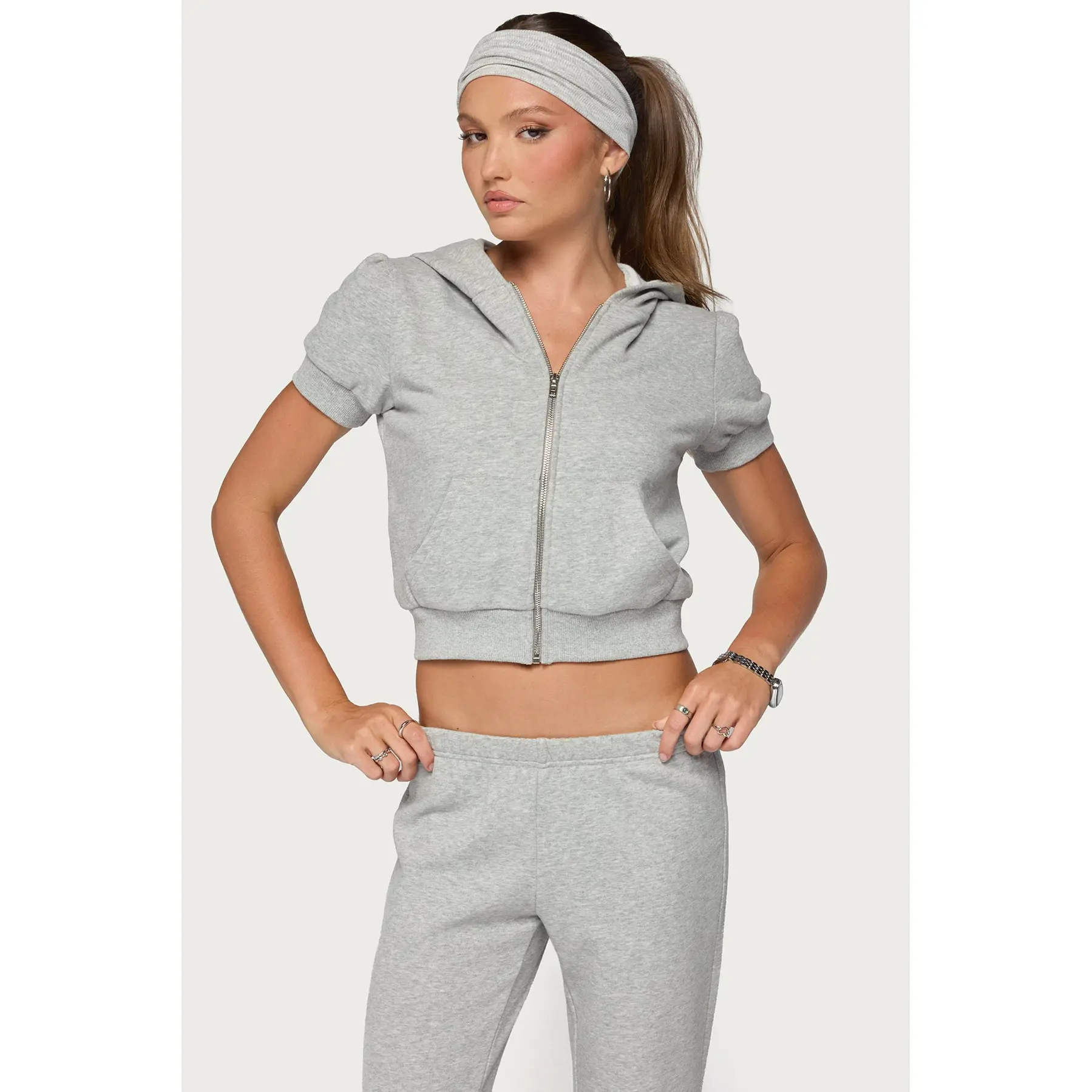 Rachel Short Sleeve Hooded Top