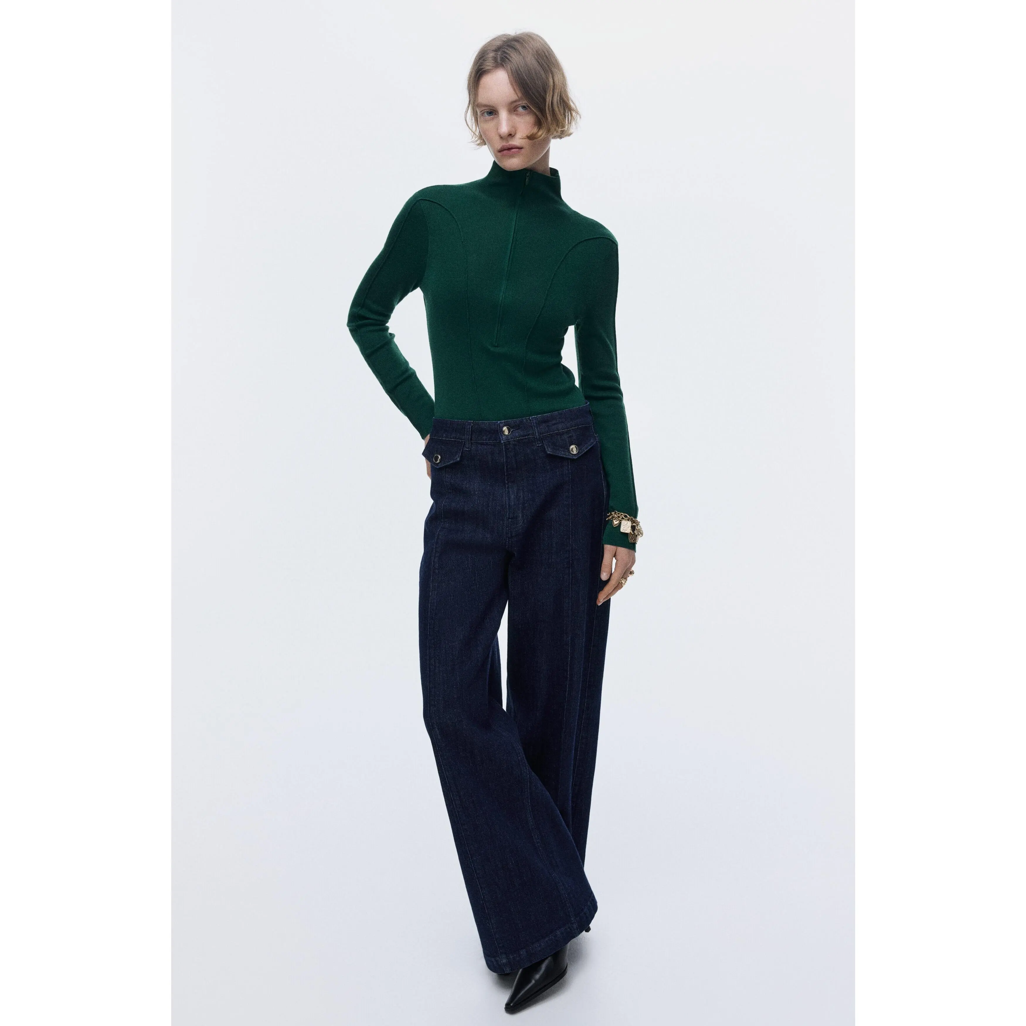 H&M Zip-top turtleneck top