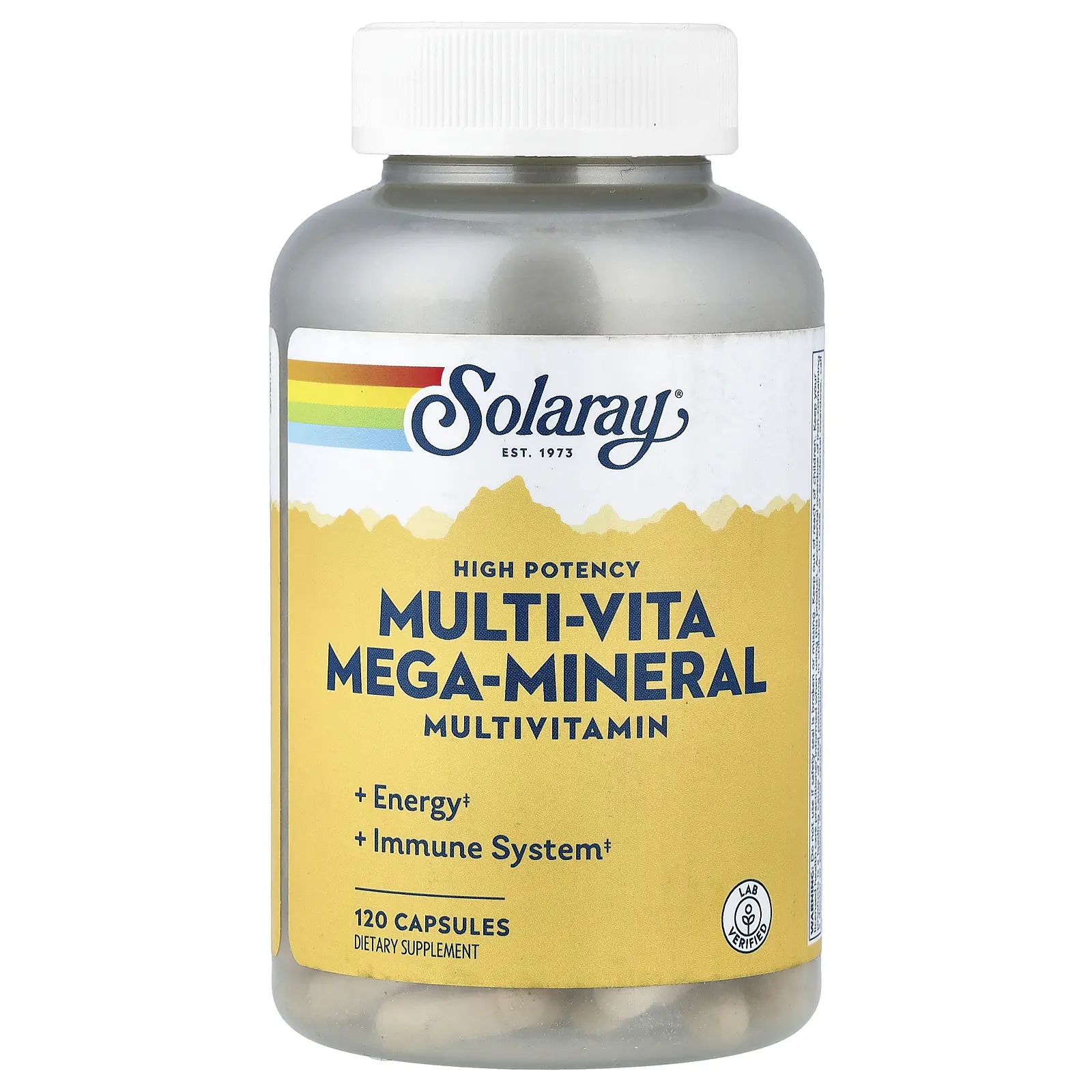 Solaray Multi-Vita Mega-Mineral, Multivitamin, 120 Capsules