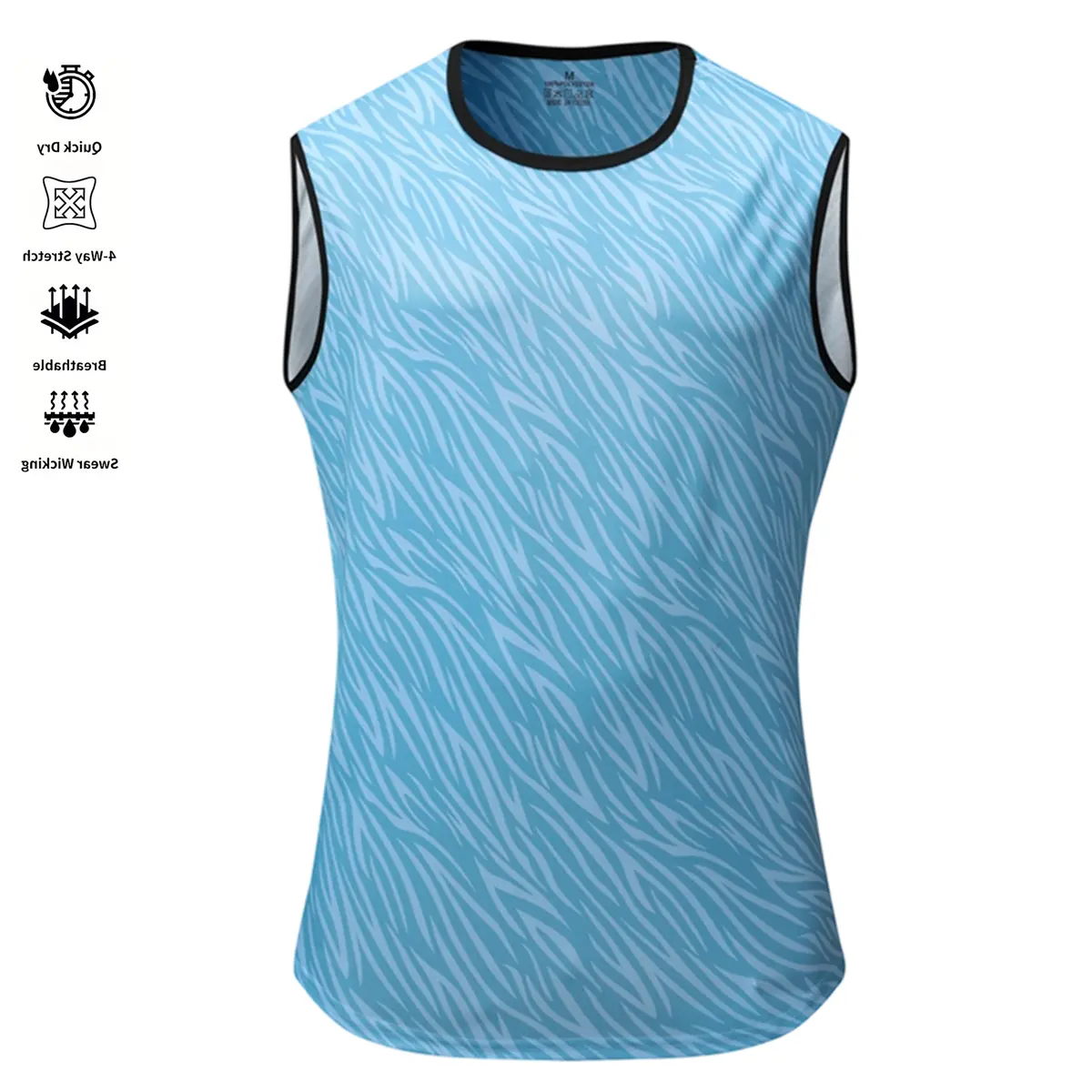 Men's Quick-Dry Muscle Tank Top - Solid Color Sleeveless Activewear for Gym, Bodybuilding, Training | Male Fitness Activewear, Gymwear Sleeveless Vest, Sports Vest, Workout Sleeveless Activewear