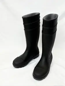 Unisex Waterproof Rain Boots, Waterproof Deck Boots, Non-Slip Durable Rubber Shoes, High-Top Closed Fashionable Design, Perfect for Outdoor Activities & Daily Wear Footwear