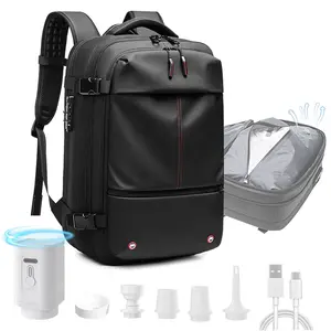 Vacuum Backpack for Travel, 60L Expandable Compression Bag with Electric Pump, Waterproof and Anti-Theft, Space Saving Bags for Camping Trips