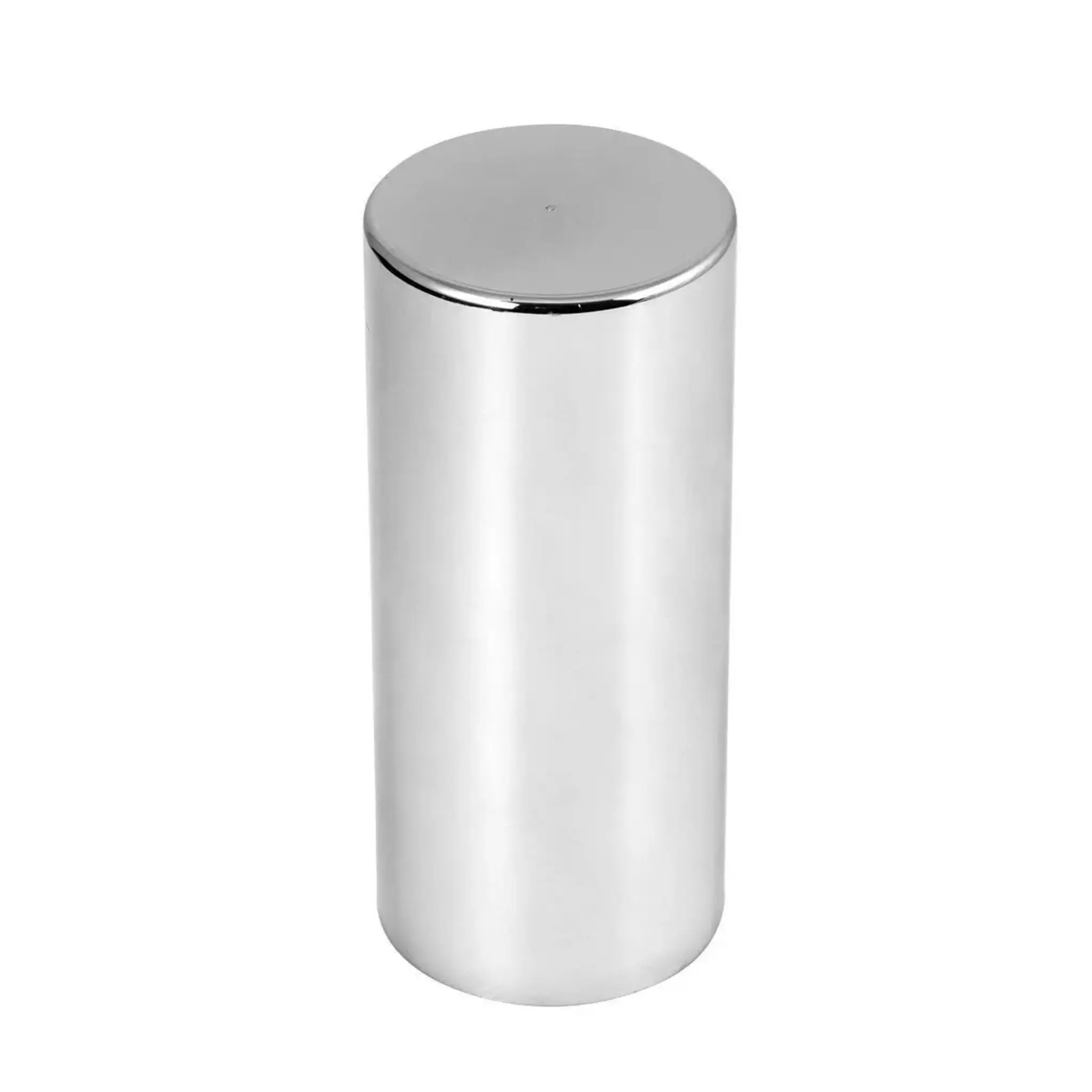 Grand General 5" Flat Top Cylinder Chrome Plastic Push-On Lug Nut Cover, Wheel Disc Cover for Automotive Wheel Accessories