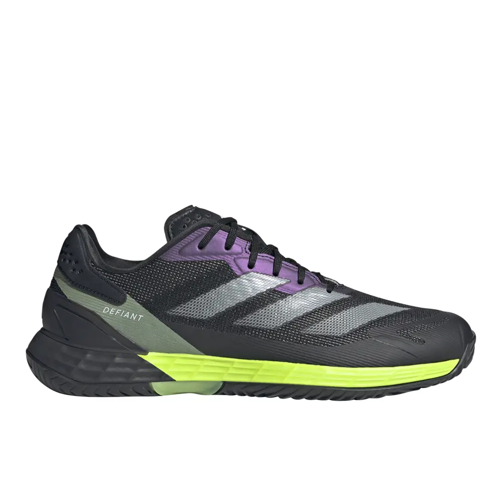 adidas Mens Defiant Speed 2 Tennis Sneakers Shoes - Black