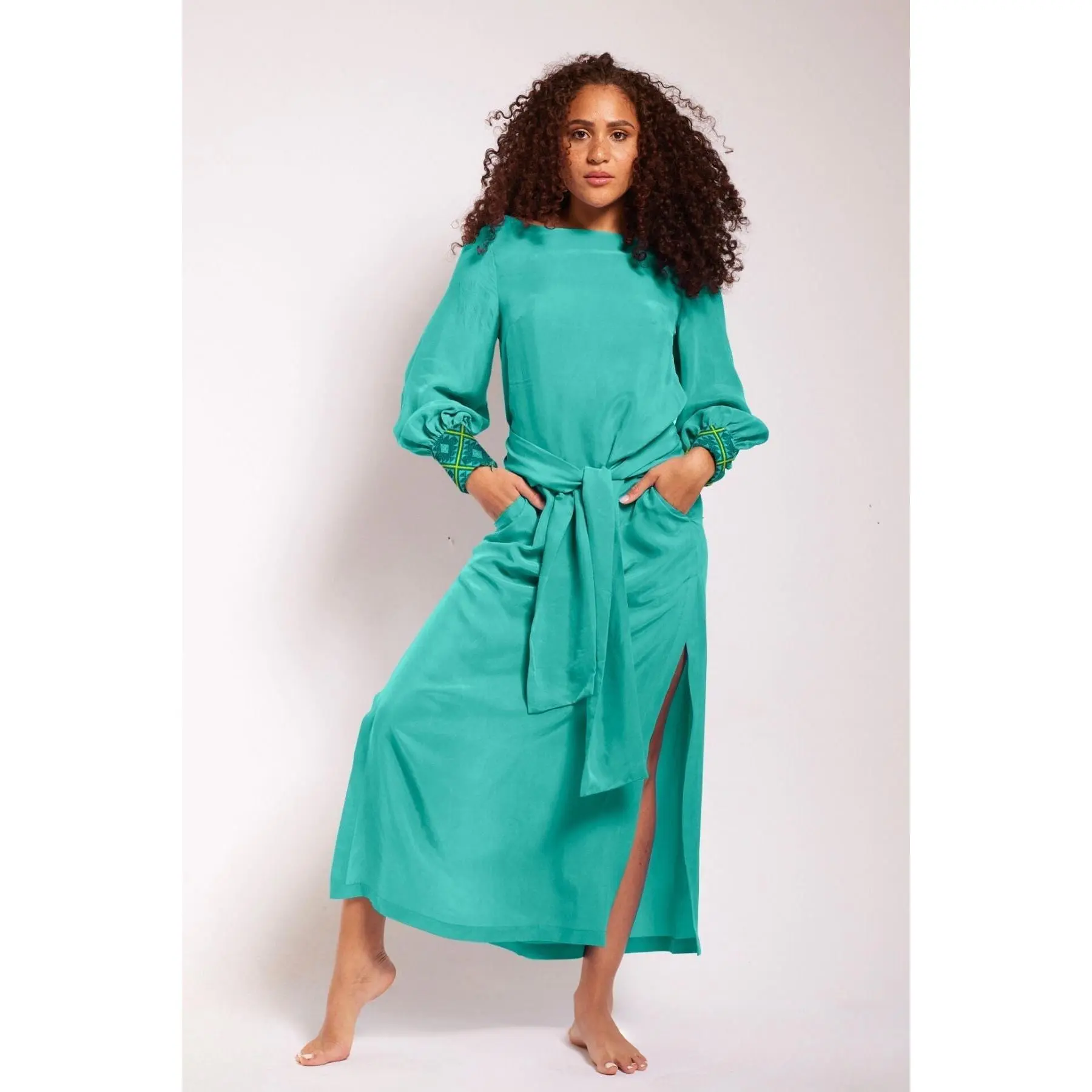 Turquoise Dreams Chiapas Kaftan