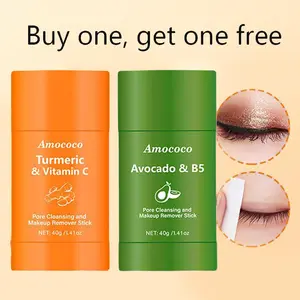 【buy one get one free】Make-up remover stick,Moisturizing, Gentle Cleansing, Oil-Free, Waterproof, Travel-Friendly, 30ml