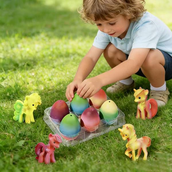 Water Grow Dinosaur Eggs Set (6 Pack) – Hatch & Expand Up to 600% with Educational Cards – Fun Science Activity Toy for Kids, Perfect for Indoor & Outdoor Play, Backyard & Party Activities