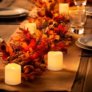 24 Flickering Flameless Votive Candles - 200+ Hour Battery  (Batteries Included)  -Operated LED Tealights for Weddings, Christmas, and Indoor-Outdoor Decor - Decorative Home Lighting christmas decor christmas hauls