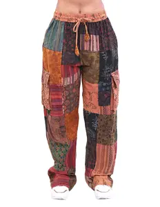 Caravan Closet Boho Hippie Patchwork Cargo Pants