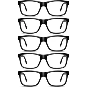 Reading Glasses for Men - Spring Hinges Blue Light Blocking UV Filter Computer Readers,Anti Eyestrain Eyeglasses