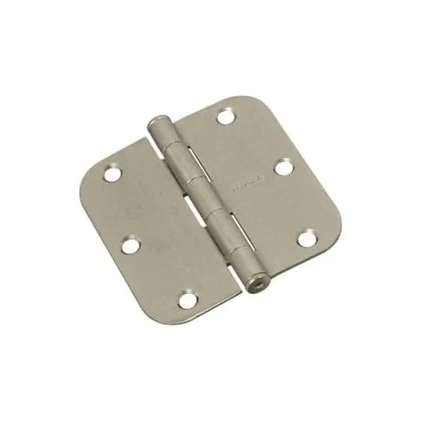 Single Hinge Door Hardware - 3-in Satin Finish Nickel Steel, Model 830244