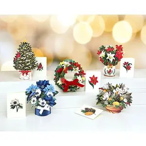 Crafts & Sewing FreshCut Paper Set of 5 Holiday Mini Pop-Up Cards