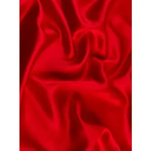 Red Silky Stretch Satin