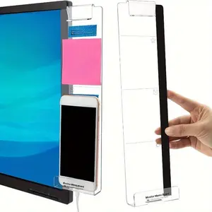 Monitor Memo Board, 1 Count Computer Monitor Side Panel Note Board, Desktop Message Board, Office Stationery & Supplies for Home Office