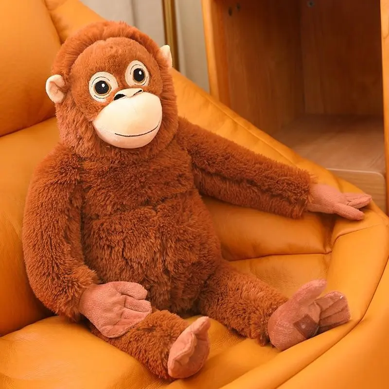 Punch Monkey "Mom" Plush Toy, soft and fluffy stuffed animal, available in doll/backpack styles. Suitable for home décor, car decoration, wedding season, children's birthday gift, and Mother's Day gift.