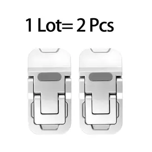 Metal Laptop Stand Pair, Portable Keyboard Elevation, Fits 10-18 Inch Laptops, Macbook Mini Invisible Stand, Desktop Computer Keyboard Support