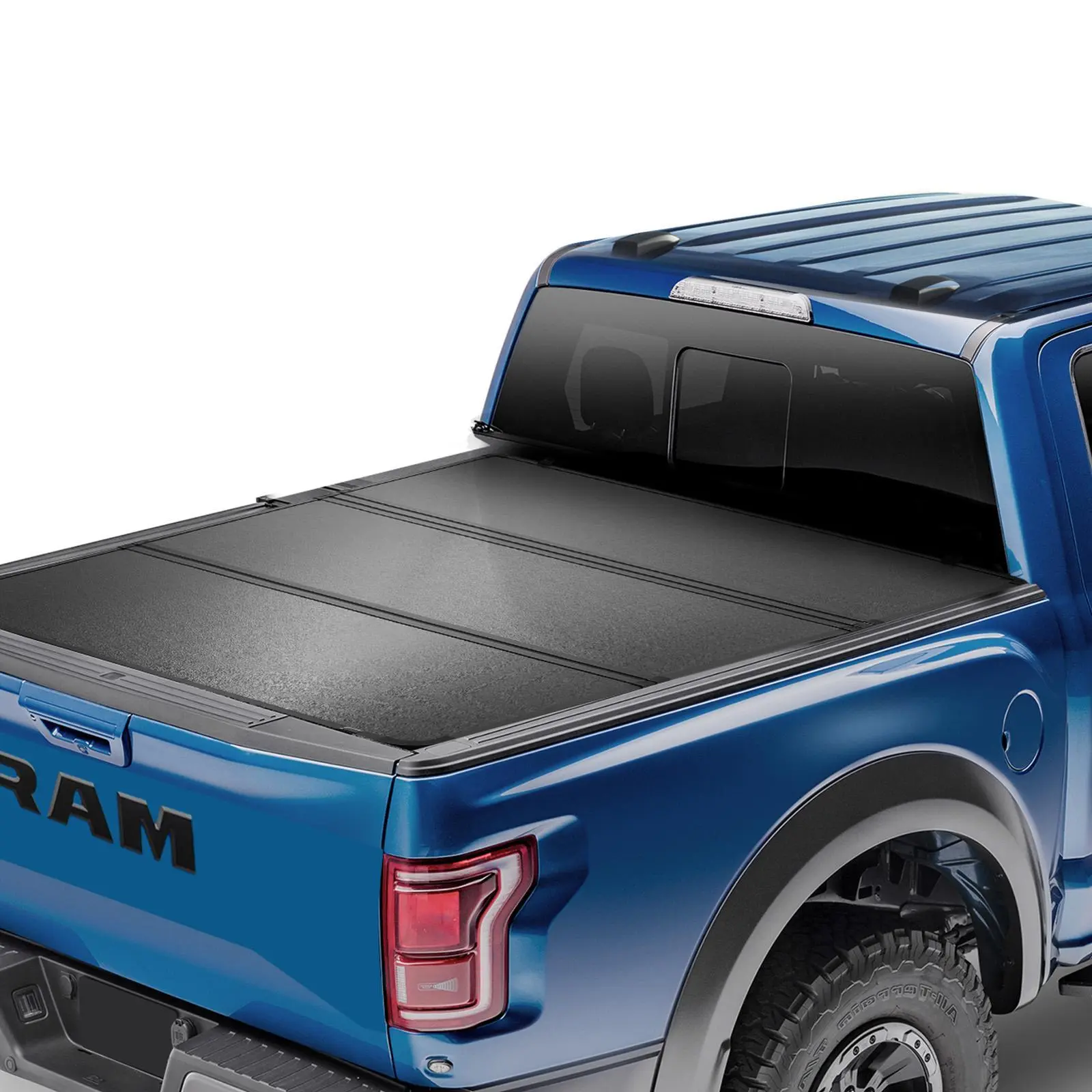【summerfinds】VEVOR Tri-Fold Truck Bed Tonneau Cover, Compatible with 2009-2024 Ram 1500 (19-24 Classic/New Body), Fleetside 5.7' (67.4") Bed Without Rambox, Fit 5.7' x 5.5' Inside Bed, 400 lbs Load Capacity, Black,car accessories