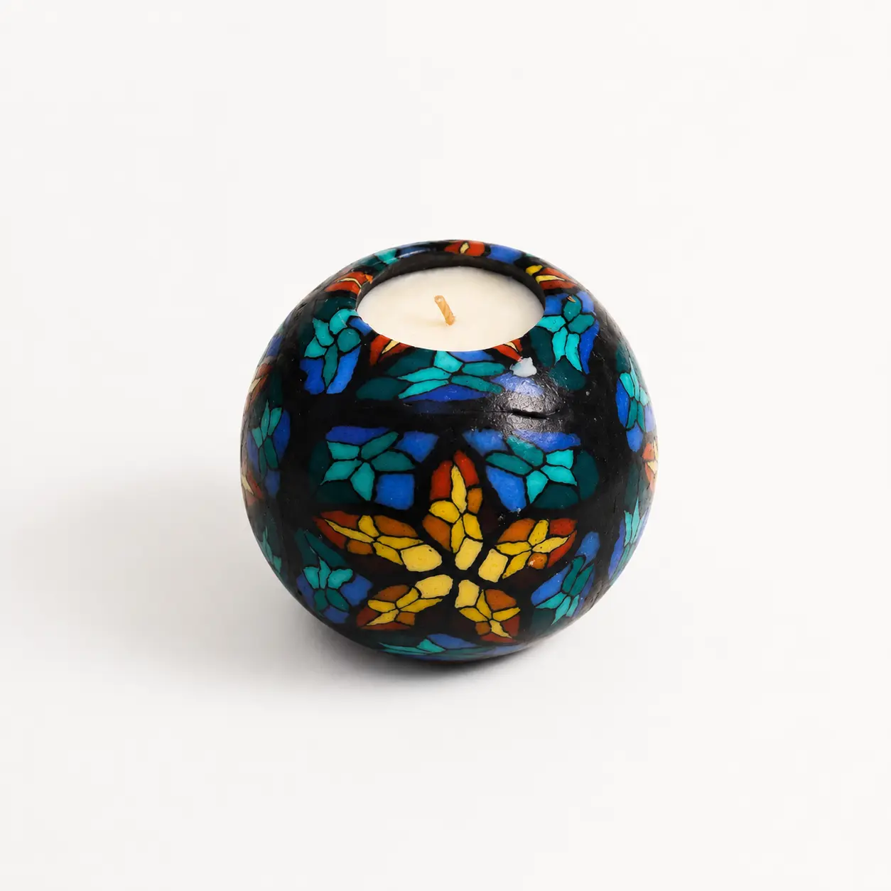 Handcrafted Artistic Scented Candle | Translucent Wax Sphere | Traditional Chinese Wax Art | Unique Home Décor & Gift