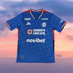 25 26 Mexico League Cruz Azul Home Short Sleeve Soccer jersey
