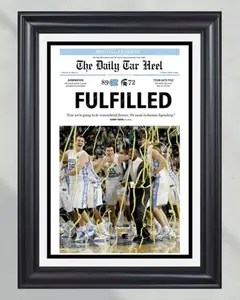 2009 North Carolina Tar Heels NCAA College Basketball Champions Poster Print - NO FRAME