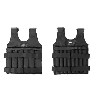 Weighted Vest  3-50KG Durable Weighted Vest Adjustable Weight Training Exercise Waistcoat Jacket Sand Clothing Boxing Fitness Equipment