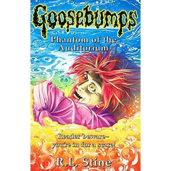 Used Fiction Book - Phantom of the Auditorium (Goosebumps Series) by R.L. Stine, 1996 Edition, 144 Pages, English Text, Softcover Paperback