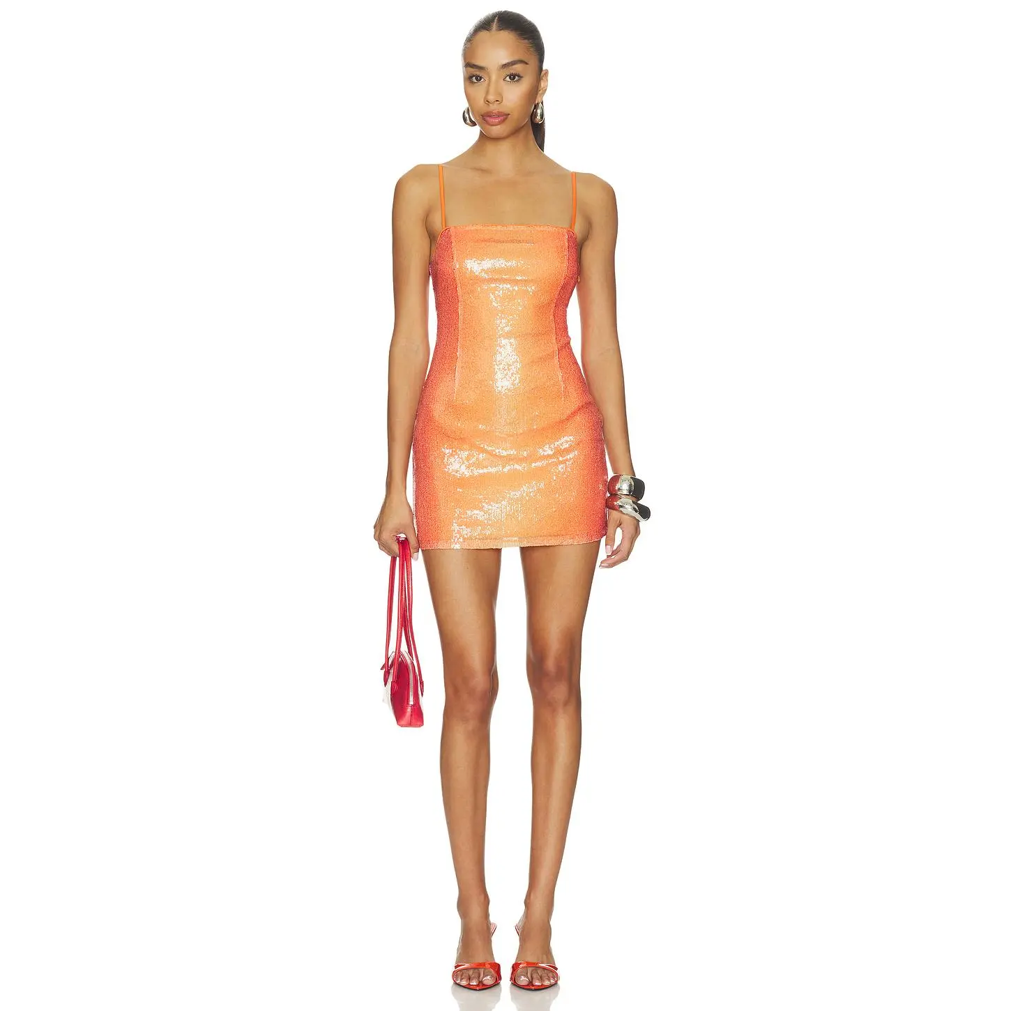 superdown Kailaini Mini Dress in Orange