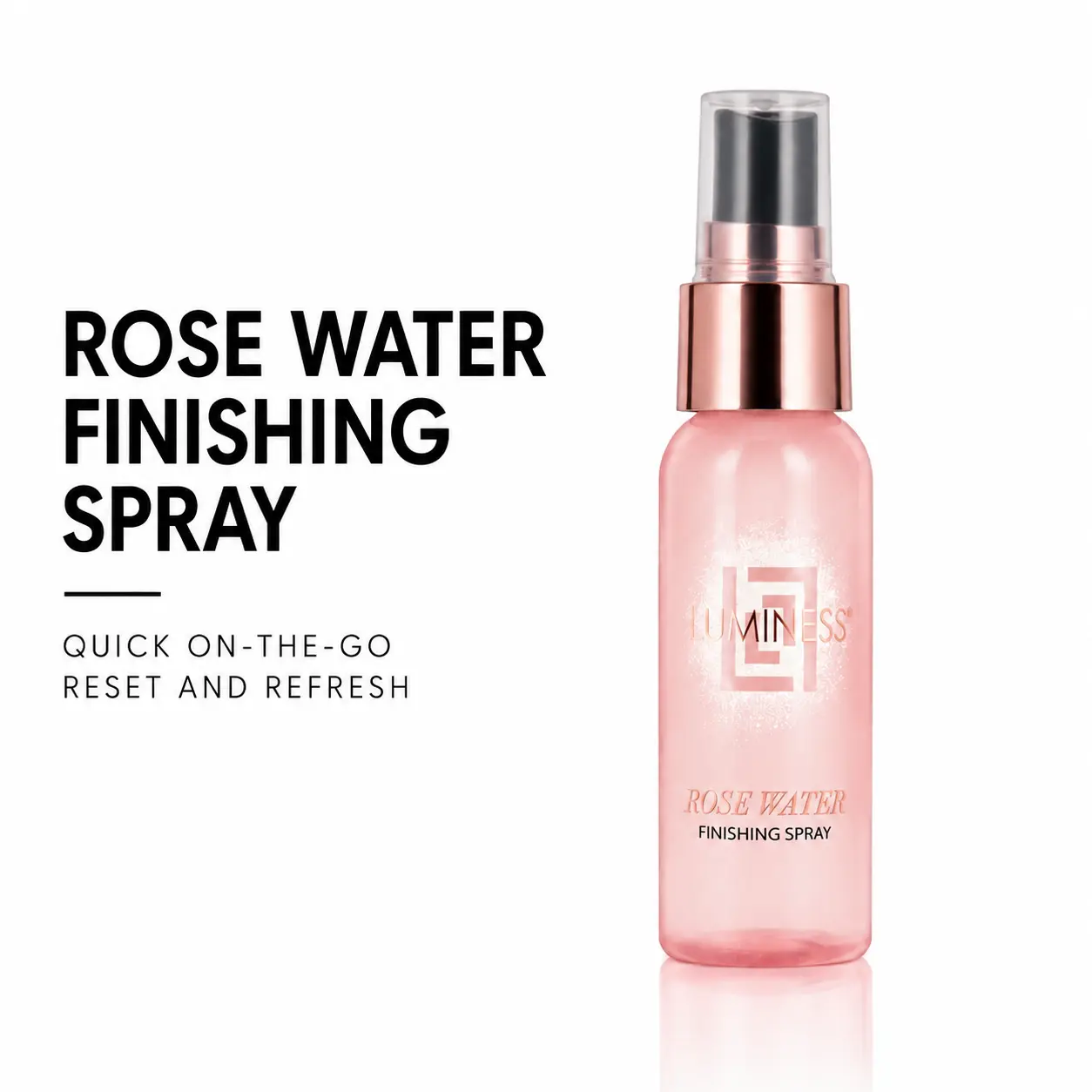 LUMINESS Rose Water Facial Mist | Bulgarian Rose Water Hydrating Face Spray | Soothe Tone & Balance All Skin Types | Use Bare or Over Makeup | On-the-Go Skin Reset & Refresh