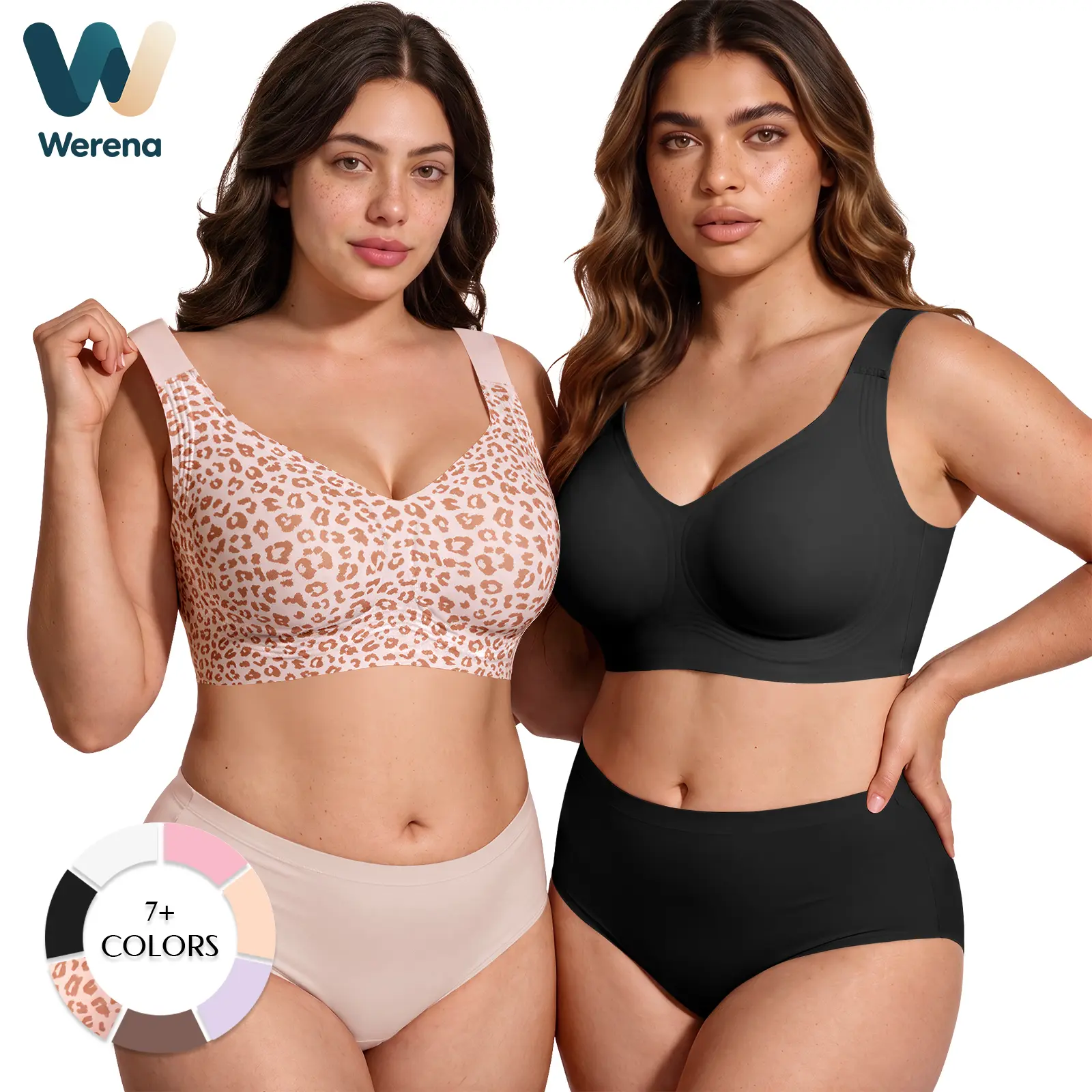 Werena Jelly Wireless Minimizer Bras for women Full Coverage T-Shirt Bra for Plus size Comfortable Everyday Supportive Bra