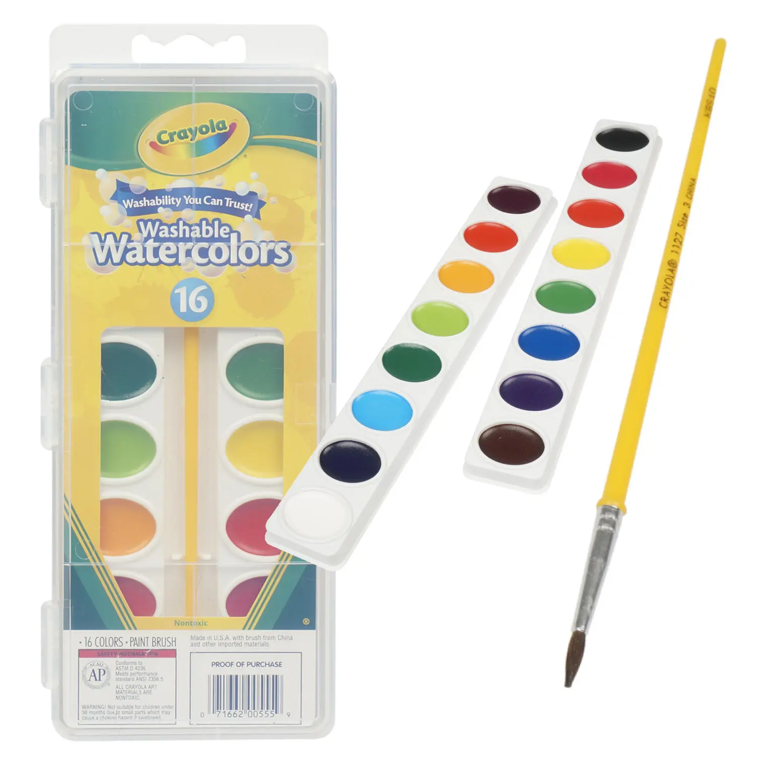 Crayola 16 Color Washable Water Colors Set Crayola 16 Color Washable Water Colors Set