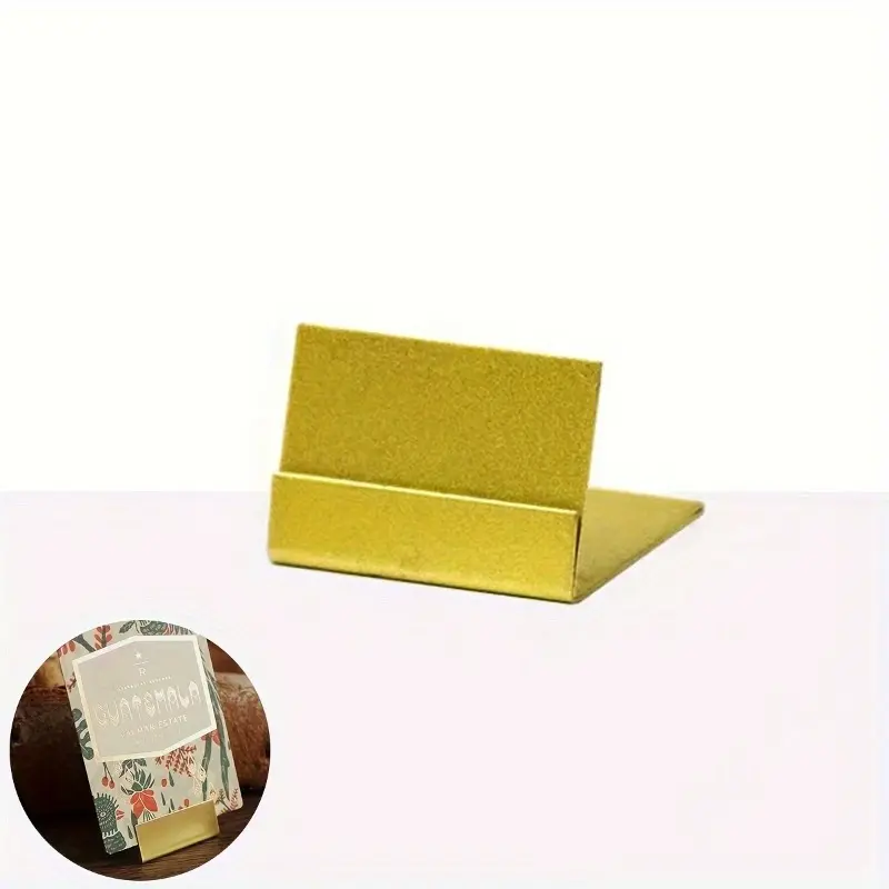 Business Card Holder Price Label Restaurant Dining Table Wedding Menu Holder Metal Label Display Label Holder