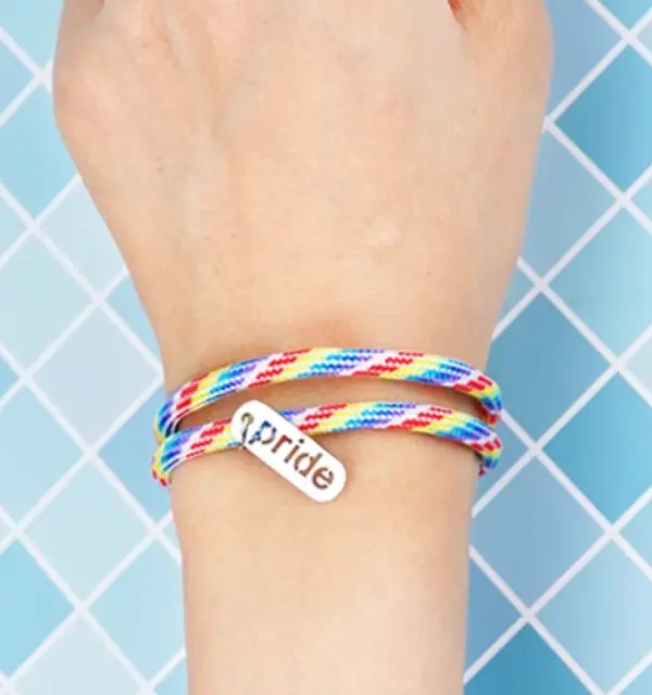 Light Rainbow & Black Braided Couple Bracelets - LGBTQ+ Pride Unity Bond Bracelets | Handmade Colorful Matching Jewelry for Love & Diversity