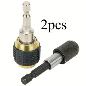 2pcs - Hexagonal handle 60mm quick-change electric drill chuck connector, a multi-functional tool for DIY projects