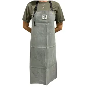 Oil Shield® Hycar, Black Nitrile Rubber Apron Mid-Weight 42", Industrial Kitchen