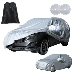 Waterproof All Weather Car Cover for 2010-2025 Honda CR-V Toyota RAV4 Ford Escape SE, UV Protection Snow Windproof Auto Cover with Ventilation Holes & Antenna Kit