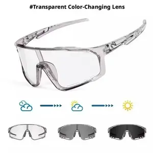 New Arrival: UV-Protective Sunglasses for Hiking & Cycling — Windproof, Changes color in response to UV intensity; the stronger the UV light, the deeper the color change.Sand-Resistant Sports Eyewear with Versatile, Stylish Photochromic Lenses