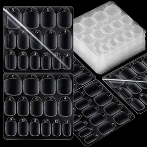 600pcs Press on Nail Adhesive Tabs, 15 Sizes of Nail Stickers for Press on, Press on Nails Glue Stickers Press on Nail Sticky Tabs, 40 Sheets