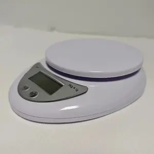 1pc Kitchen Digital LED Electronic Scale, Electronic Kitchen Scale, Suitable for Baking, Food Weighing | One-Touch Reset, Unit Switch, LCD Display, Battery Operated (2xPcs AAA Not Included)