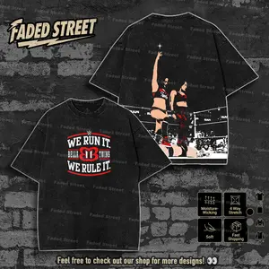 THE BELLA TWINS WASHED TEE, Wrestling Graphic Tee, Wrestler Shirt, Sports Shirt, Vintage Wresting Shirt, Wrestling Gift tshirts Menswear Top
