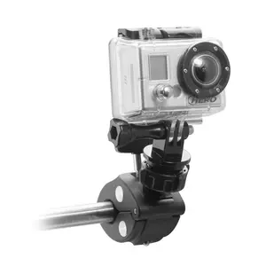 iBOLT 17mm Clamp Mount for Handlebars, Poles, Posts- For GoPro Hero Action Cameras, ¼ 20" Camera Screw