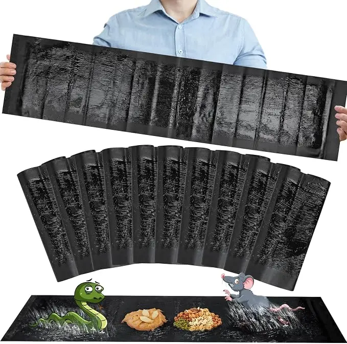 2/4/6/8/10 Pack Super Large 47.2 * 11'' Sticky Mouse Rats Glue Traps for Mice | Peanut Taste Pheromone, Peanut Taste Pheromone Traps for Home, Rodent Snakes sohochic