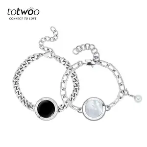 totwoo Smart Love Bracelet for Couples - A pair of bracelets designed for couples, featuring vibration sensing for long-distance relationships.