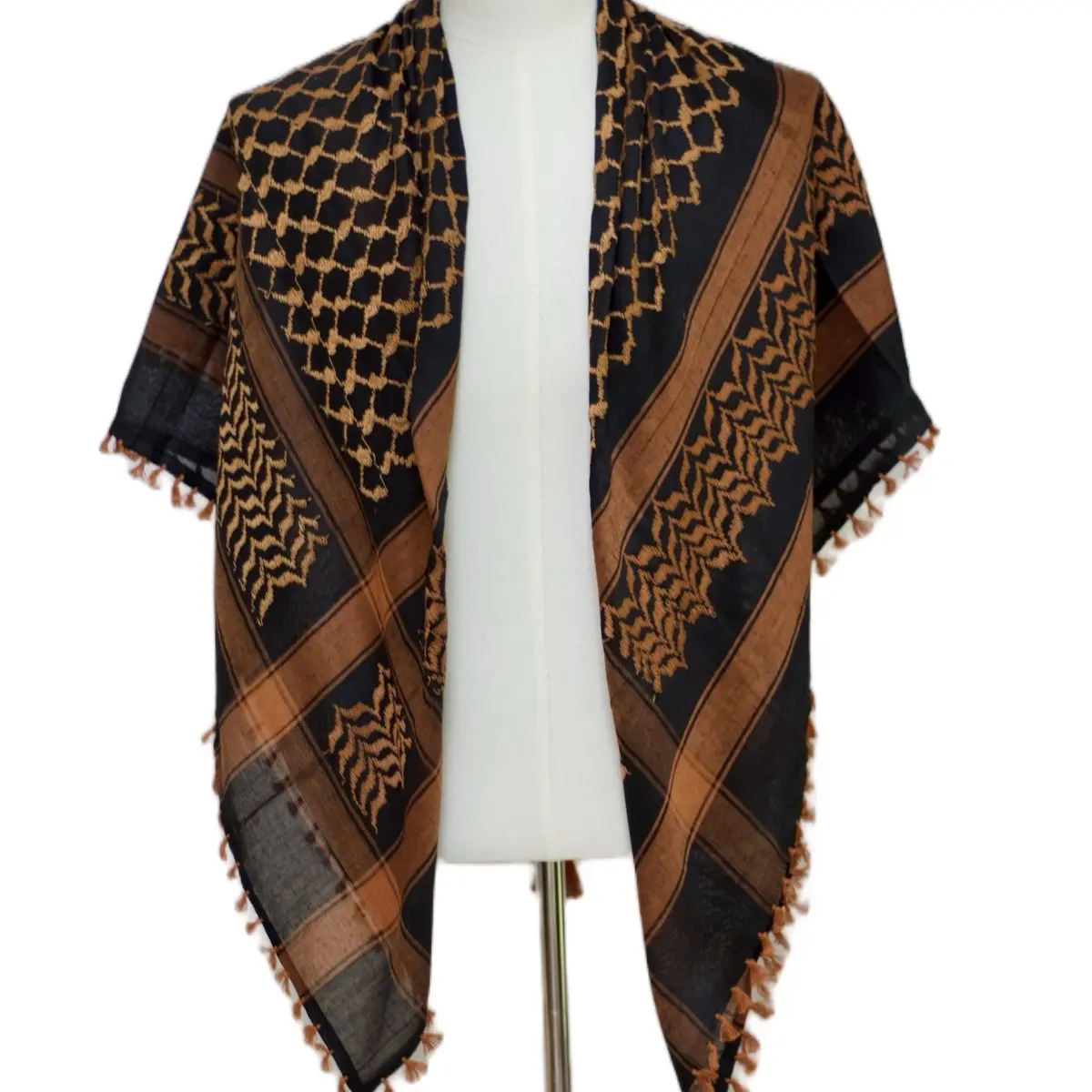 Ahla Shabab Black & Orange Hatta/Kuffiyeh