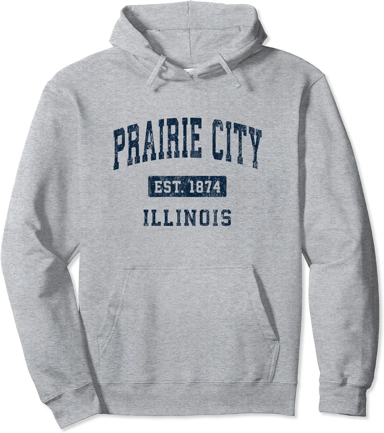 Prairie City Illinois IL Vintage Athletic Sports Design Pullover Hoodie - Keithhodges Shop 47B0BMGW2F6H