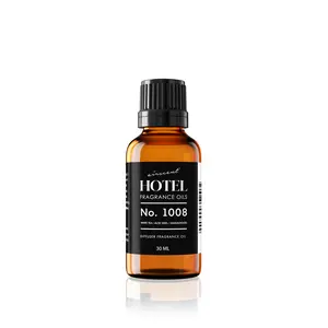 AirScent Hotel Diffuser Oil No. 1008 - White Tea, Aloe Vera & Sandalwood - Hotel Scent Dupe - Premium Fragrance Oil for Ultrasonic and Waterless Diffusers and Crafting - 10 mL, .34 fl oz Glass Bottle